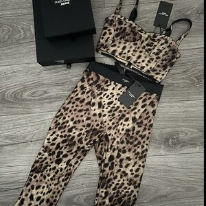 Dolce & Gabbana Leopard Print Set